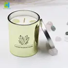 High End Luxury Private Label Soy Wax Scented Candle In Glass Jar