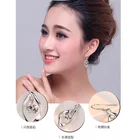 stainless steel fish hook high quality waterdrop earring with crystal
