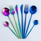 Set Wholesale 4pcs Cutlery Set Stainless Steel Knife Fork Spoon Outdoor Portable Flatware Set