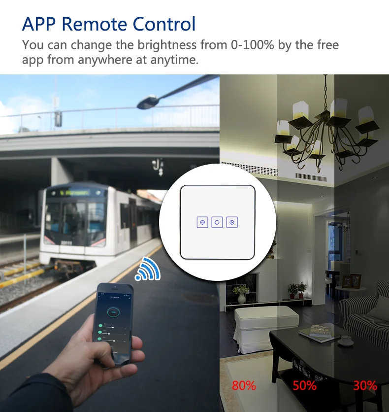OEM ODM Design App Remote Control Smart home Zigbee Intelligent Dimmer Switch - ANKUX.COM