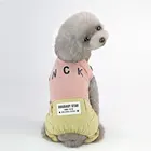 Stocked Dog T-shirt Custom Spring and Summer Pet Dog Clothing T-shirt Letter Apparel