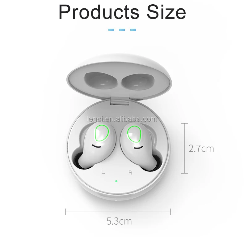 LENSI I12 S9 TWS High Quality Binaural Microphone True Wireless Earbuds With Charging Case - ANKUX.COM