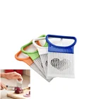 Wholesale Stainless Steel Onion Cutter Holder Potato Tomato Slicer Kitchen accessories