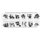 Nail Rhinestones Art Black Gold Hotfix AB Flat Back Mix Nail Rhinestones Set For Nail Art Crystal Decoration