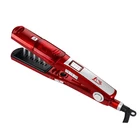 China private label Professional magic ionic Ceramic steam hair straightener