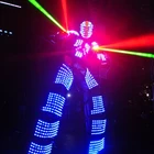 Performance Dance LED Robot Costume David Guetta Suit Led Robot Suit Stage Dance Event Evening Light Up Clothes