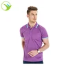 Wholesale Custom Embroidered Logo Corporate Pique 80%Cotton 20%Polyester Yellow Polo Tee Shirt With Button Collar