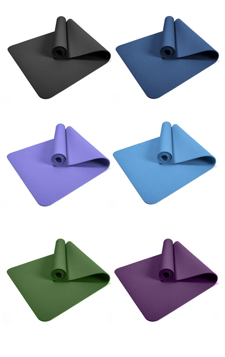 Soem-TPE-Yoga Mat Recyclable Eco Friendly 4mm 6mm 8mm 10mm 183cm 4