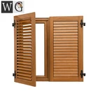 wood grain window design aluminum window shutters and aluminum louvers
