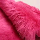 Plush Fur Faux Fur Customize Fake Wholesale Luxury Faux Fur Fabric Pink For Rug