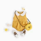 Hot sale 100% cotton newborn sleeveless girls romper baby clothes