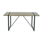 Wholesale Furniture Living Room 3D Paper Covered MDF Dining Table Set Modern