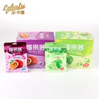 sweet chew soft chewy fruit candy center filled lemon passion fruit soft candy