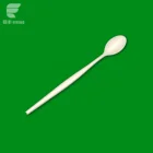 CPLA disposable compostable plastic soda spoon