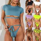 2019 New Push Up Brazilian Beachwear Bikini Swimsuit Women Bathing Suit Leopard Swimwear