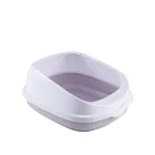 Cat Litter Box Wholesale Pet Toilet Semi-closed High Fence Detachable Cat Litter Box
