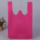 Shopping Bags Bag Cheap Non Woven Vest Shopping Bags Promotional T-shirt Bag For Supermarket