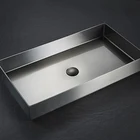 Red Bronze Wash Basin Cabinet Washbasin Sanitary Rectangular SS Bathroom Sink