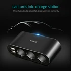 YANTU B08 wireless voltage metal material 120W 12v wired usb car charger cigarette lighter adapter rechargeable air pump