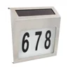 Solar Powered 3 LED Outdoor Illuminated House Signs Address Number Light