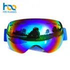 2018 stylish durable top quality designer branded ski goggles anti fog snow glasses