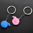 Fashion Popular Anime Pig Keychain Zinc Alloy Kering Pig