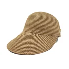 Fashion Lady Summer Sun Protect Paper Straw Baseball Hat