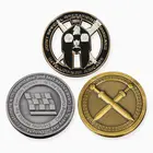 Silver Metal Coin Metalmetal Cheap Professional Custom 3D Effect Antique Silver Metal Challenge Coin