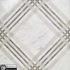 Exclusive white marble waterjet mosaic flooring marble medallion