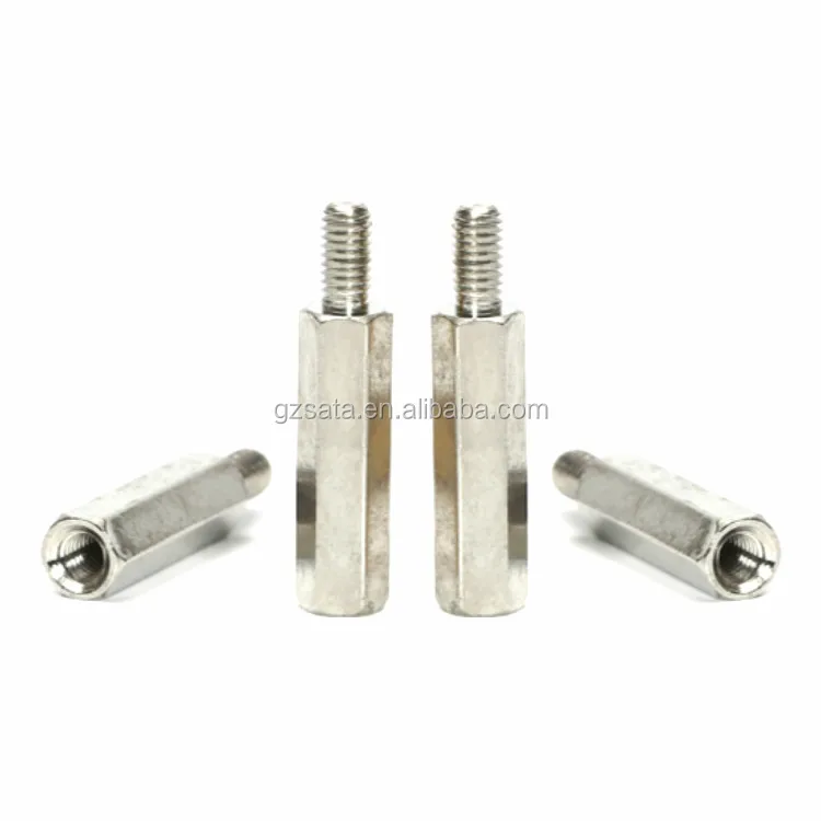 Pack of 10 4.5 mm Hex Size Small Parts M452512HMA Aluminum Male-Female Threaded Hex Standoff M2.5 Thread Size 12 mm Length