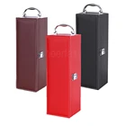Gift Package For PU Wine Bottle Box Leather Luxury And Leather Wine Box And Wine Bottle Box Accessories