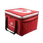 Food delivery bag Soft food delivery carry cooler bag With adjustable divider insulated for hot and cold foods