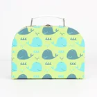 Free sample more than 10 years manufacturing custom logo cardboard suitcase for small baby child