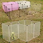 Movable metal pet kennel panel large dog fence net