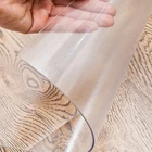 Customized dinner home waterproof and dirty PVC plastic tablecloth