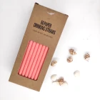 Eco Disposable Bubble Tea Paper Straw Biodegradable Manufacturer Wholesale 10*197mm Paper Straws Instead Of Plastic Straws