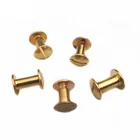Book Screws Brass Slot Domed Head Chicago Screw