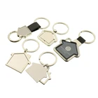 Wholesale Cheap Custom Metal Zinc Alloy house shape enamel Key Chain