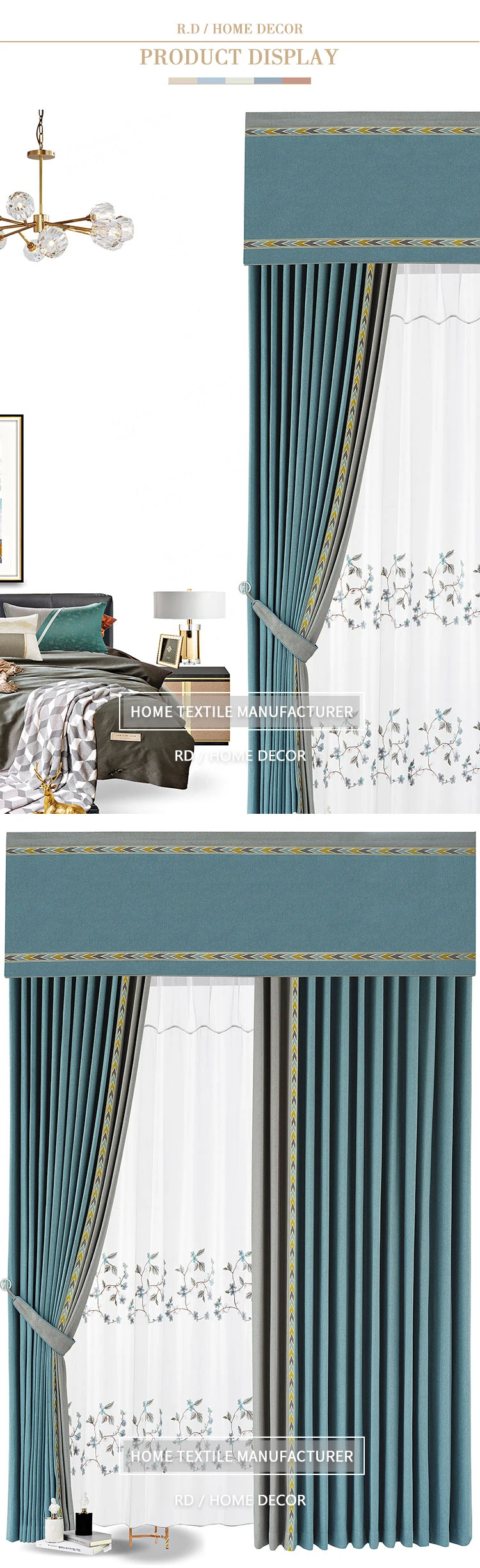 Curtain Fabric 100% Polyester Blackout Fabric