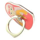 Pink Doll Metal Mobile Phone Ring 360 Degree Rotating, Fashion Figure Ring