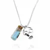 New Style Breaking Bad Inspired Bath Salt Vial Cork Bottle Blue Meth Gas Mask Necklace Jewelry