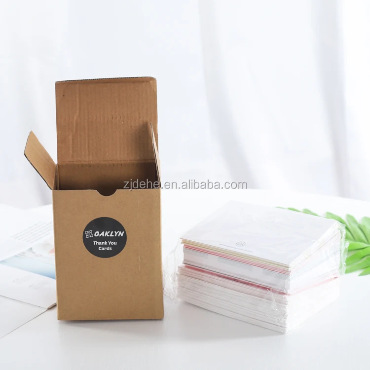 eco-friendly custom thank you cards new born baby greeting card