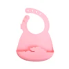 New design baby silicone bibs for boy girl baby bib with custom printing light weight wipes silicone bibs with food catchcer