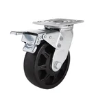 6 "swivel resistance high temperature Industrial caster wheel with metal total lock brake