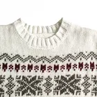 Leadown OEM Latest Designs Christmas Mens Fashion Jacquard Pullover Sweaters