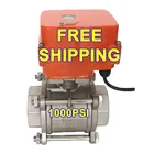 HEPHIS Free Shipping Electric Motorized Actuator Control Stainless Steel Ball Valve Stainless Steel Valve