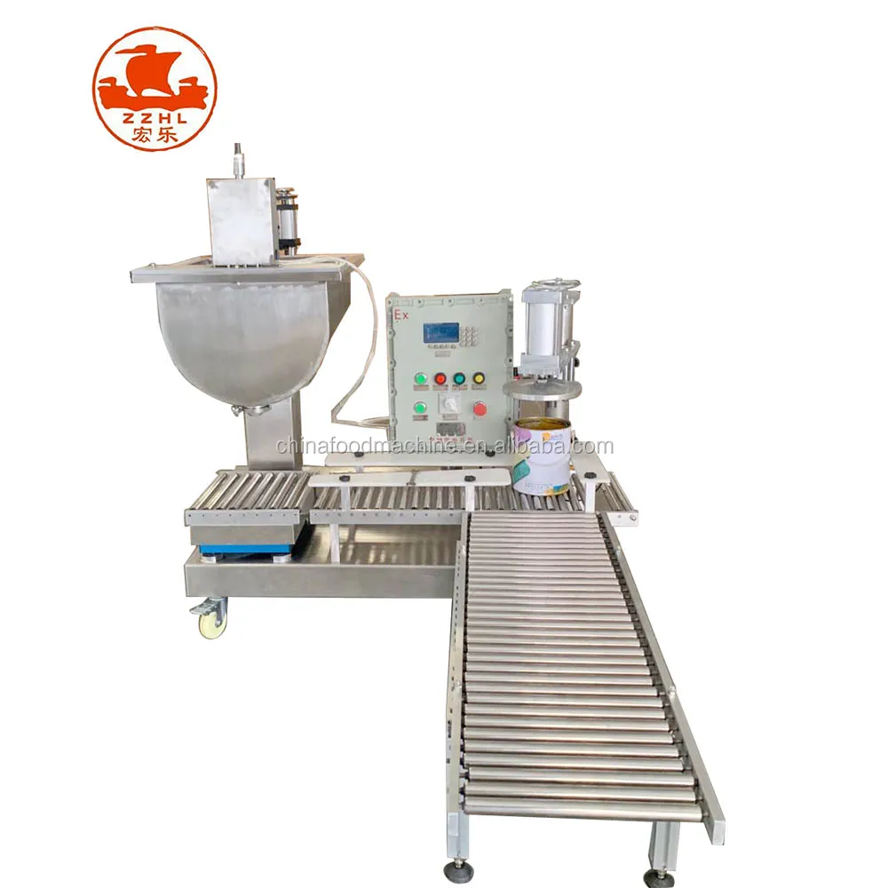 Automatic Weighing Liquid/paint Bucket Filling Line Capping Machine manufacture