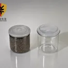 Sealed transparent plastic food can pet candy weed jar
