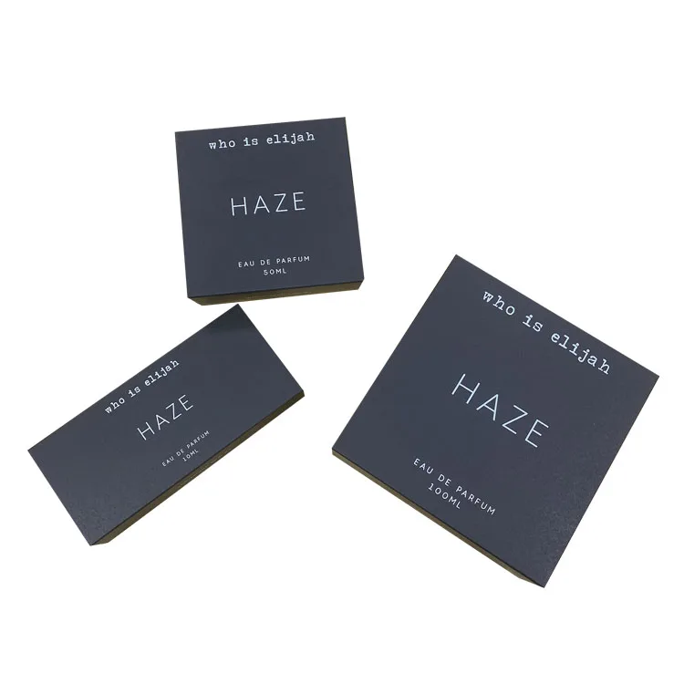 logo cardboard paper sleeve packaging boxes for perfume bottle