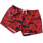 New Coming Hot Design Swimming Wear Summer Flower Pattern Board Shorts Custom Sublimation Beach Shorts Men